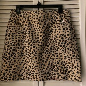 Nwt mini skirt animal print